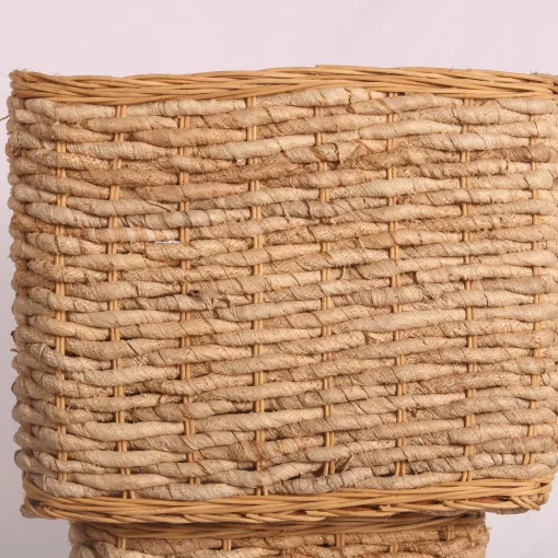 Wicker Cube Banana Floor Planter