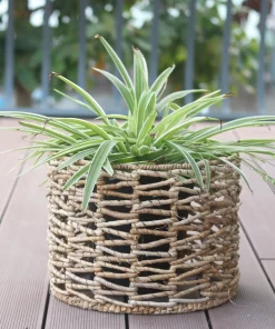 Banana Round Storage Baskets With Metal Frame