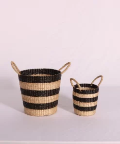 Banana & Seagrass Plant Pot with Handles