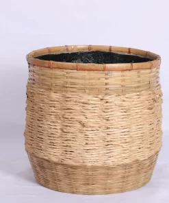 Bamboo Modern Drum Pot