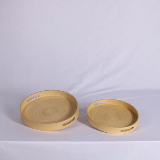 bamboo tray with handles