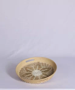 Bamboo And Seagrass Serving Decorative Tray