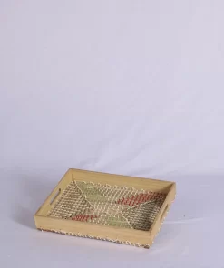 Bamboo And Seagrass Serving Decorative Tray