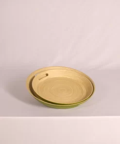 bamboo tray with handles