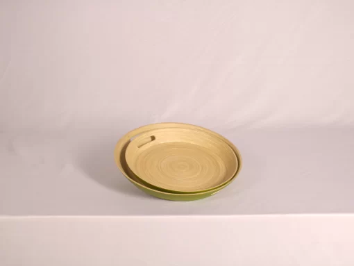 bamboo tray with handles