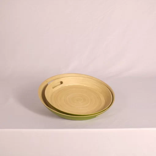 bamboo tray with handles