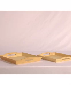 bamboo tray with handles