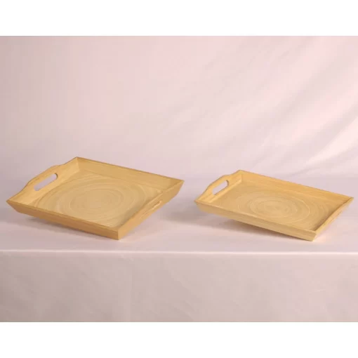 bamboo tray with handles