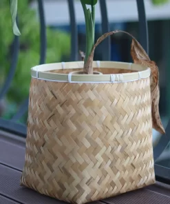 Bamboo planter With Cement sealant